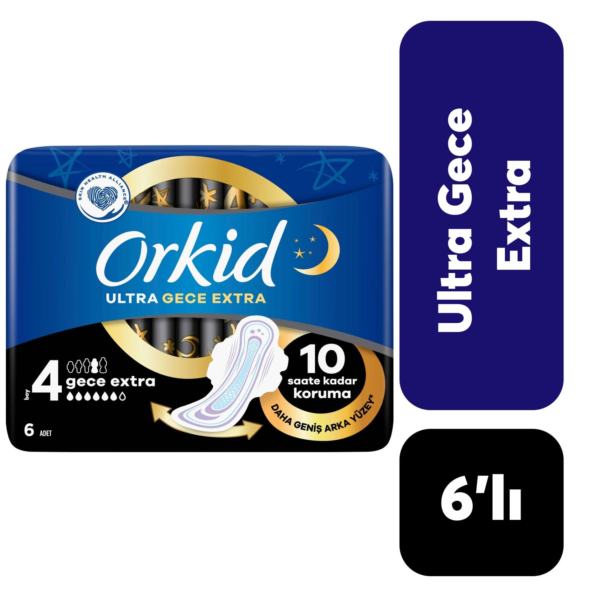 Orkid Ped Ultra Tekli Gece 6'lı