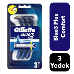 Poşet Gillette Tıraş Bıçağı Blue3 3'lü Comfort Plus