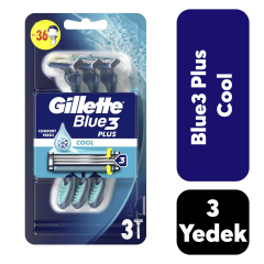 Poşet Gillette Tıraş Bıçağı Blue3 3'lü Cool Plus