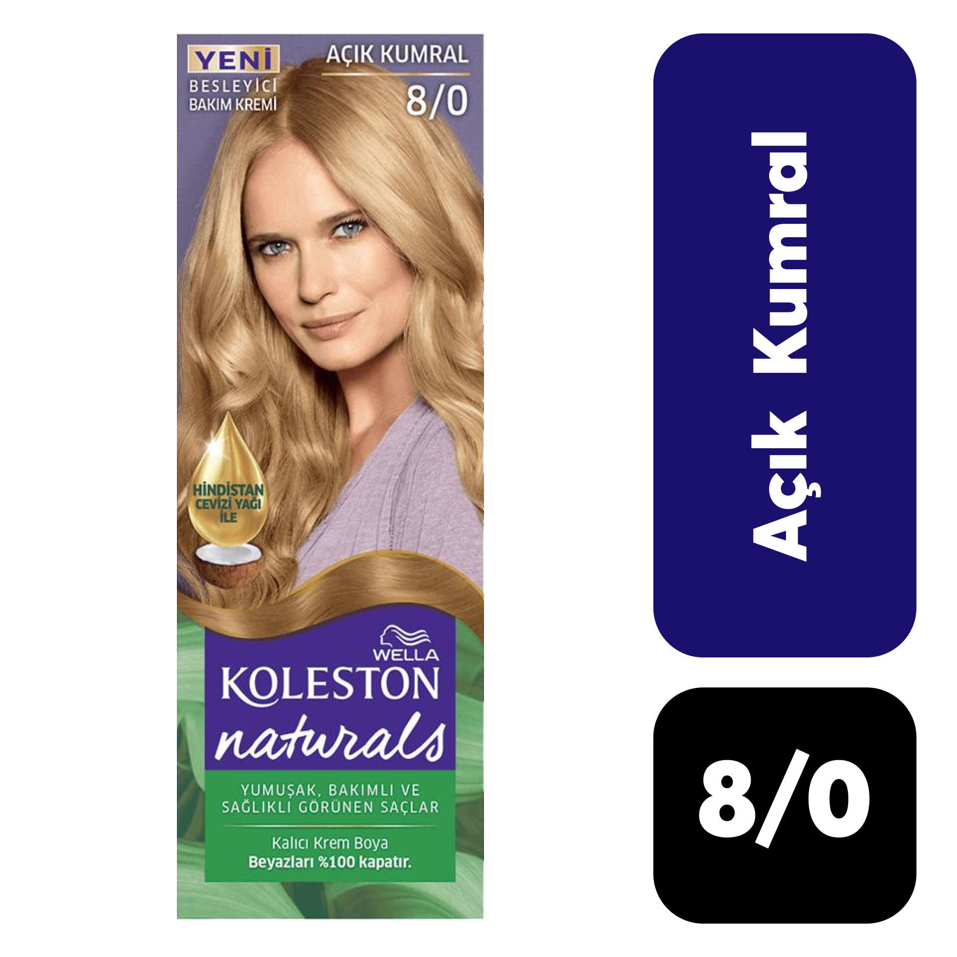 Doğal Koleston Naturals .8/0 Açık Kumral