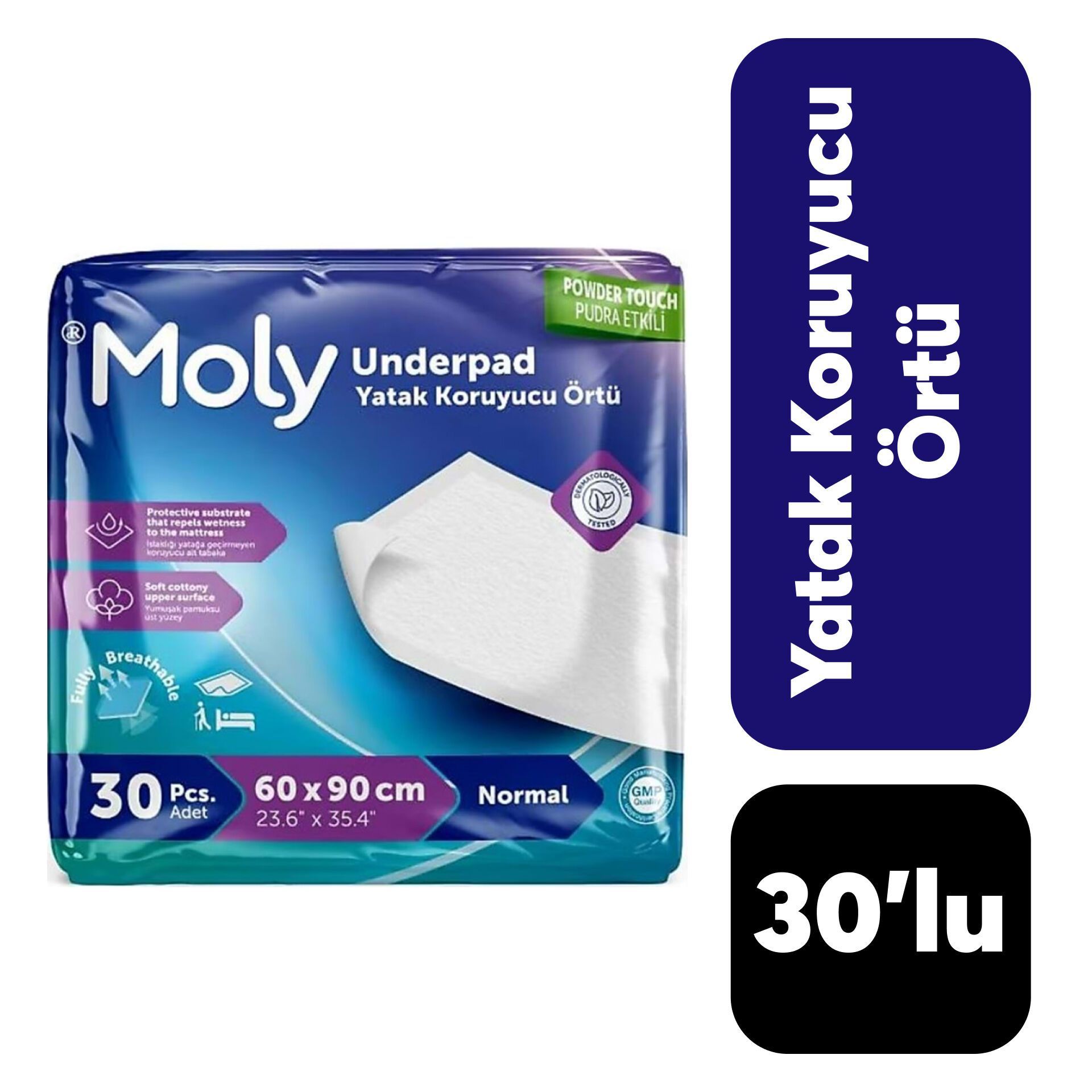 Bakım Örtüsü Moly Yatak Koruyucu Örtü 30'lu