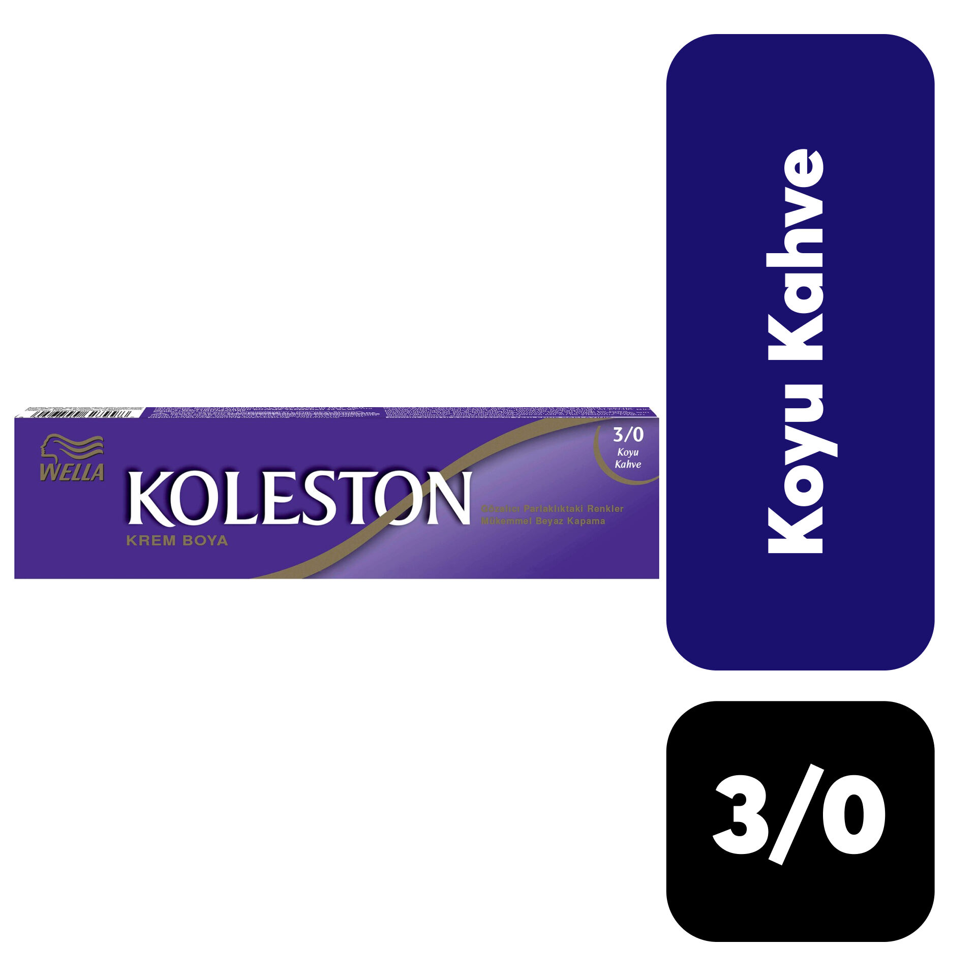 Koleston Tüp .3/0 Koyu Kahve