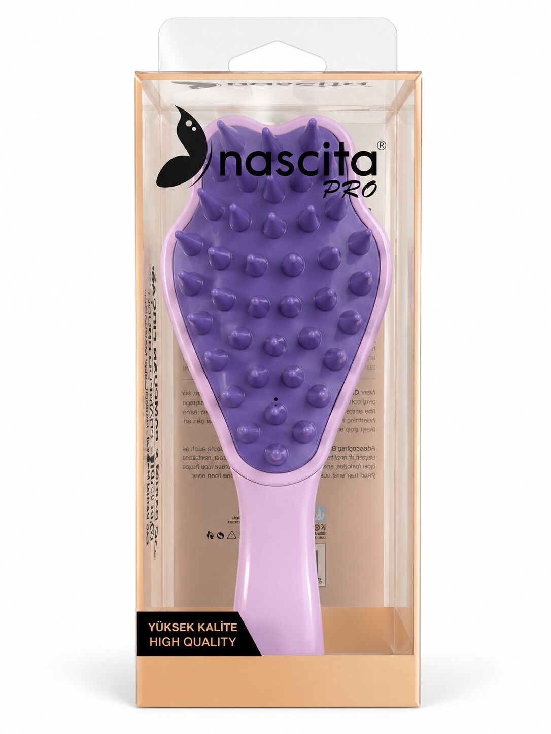 Nascita (0229) Şampuan Fırçası Uzun Saplı Mor