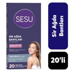 Sesu Ağda Bantı Hassas Cilt 20'li