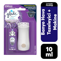 Makine + Yedek Sprey Glade 10 Ml Banyo Lavanta Ferahlığı