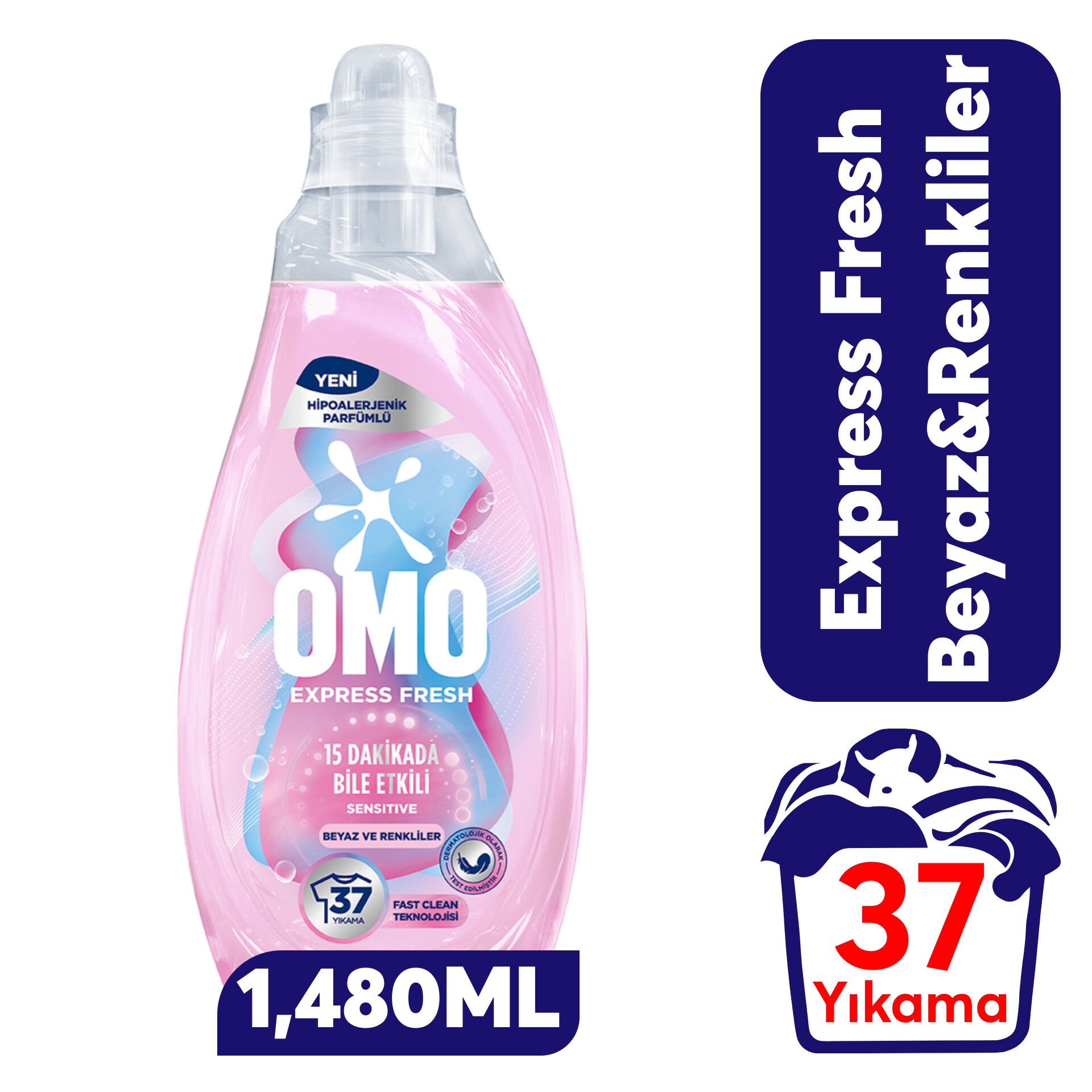 Sıvı Deterjan Omo 1480 ml Hipoalerjik