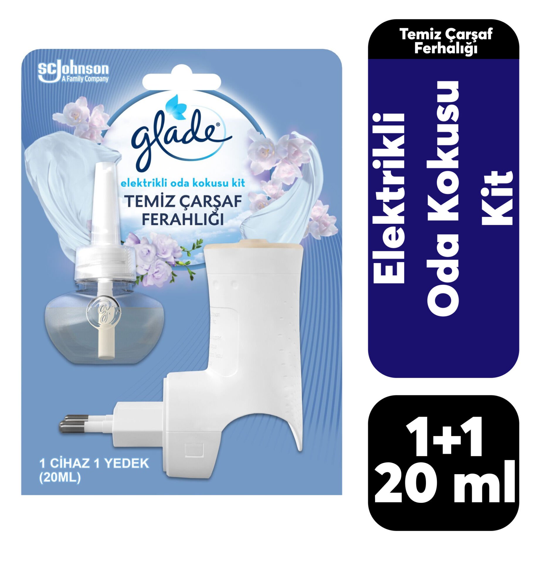 Glade Elektrikli Oda Kokusu Kit Temiz Çarşaf