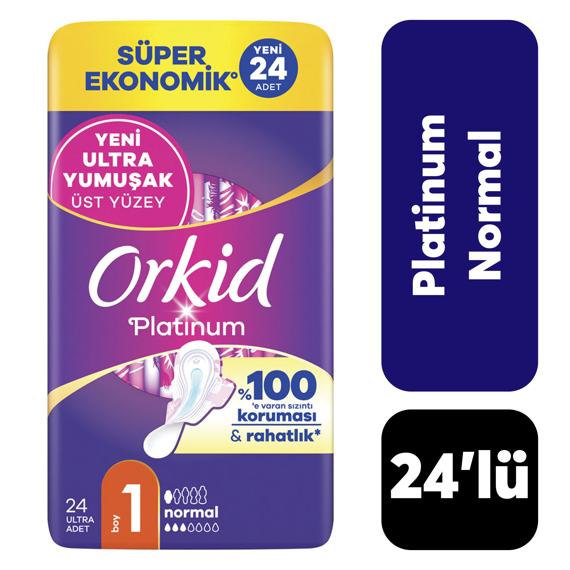 Orkid Ped Platinum 4'lü Normal 24'lü