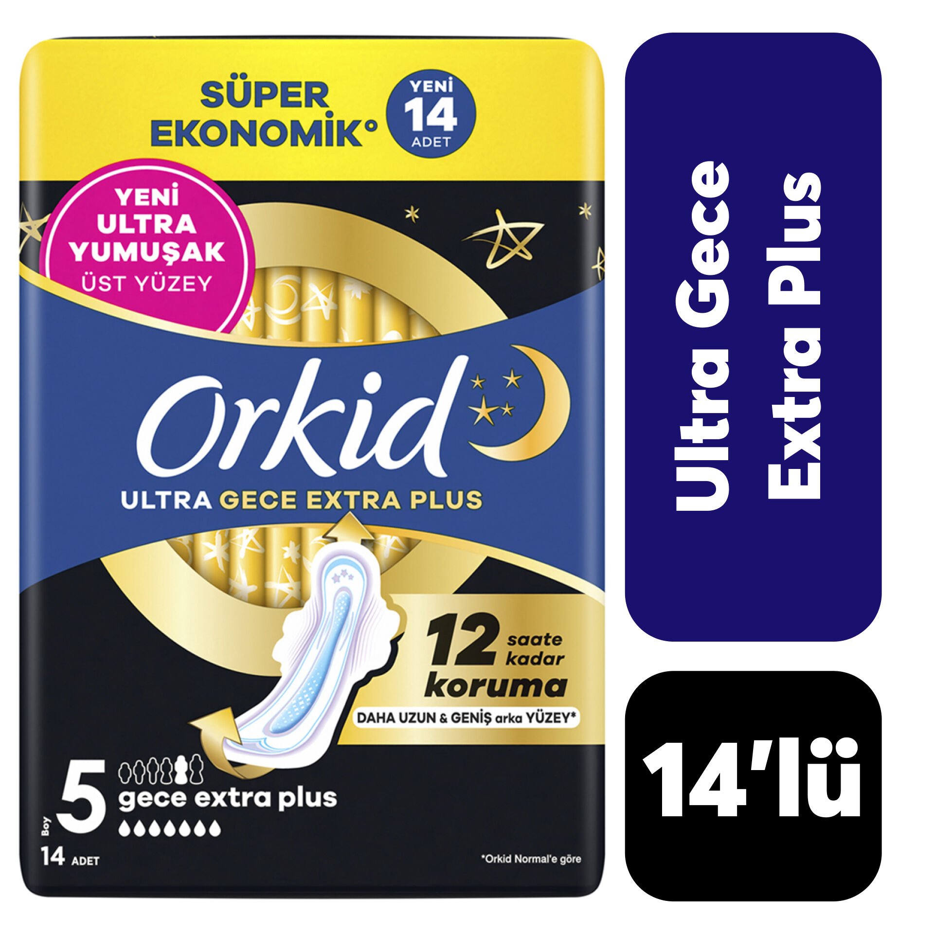 Orkid Ped Ultra 4’lü Gece Extra 14’lü