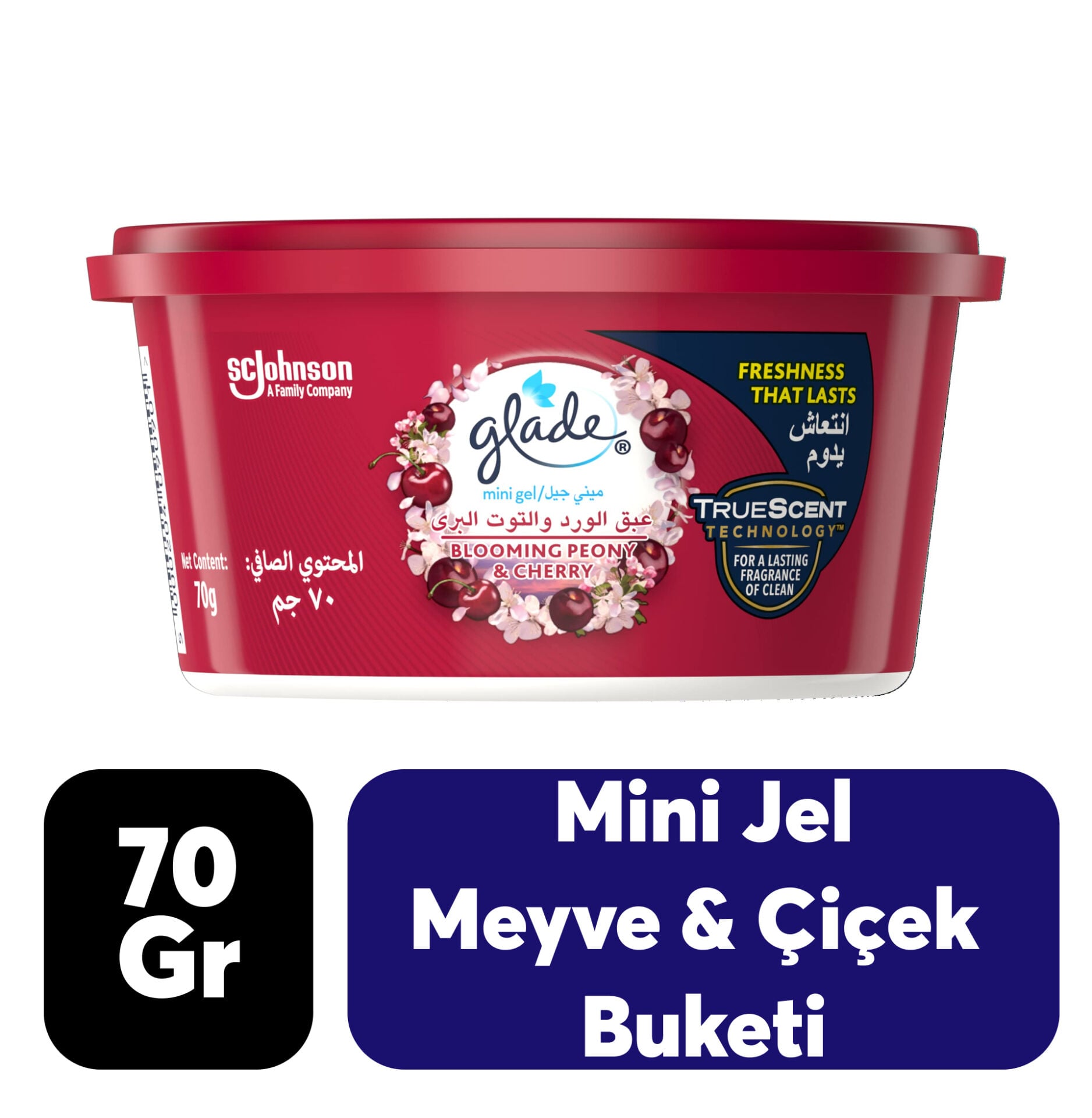 Koku Mini Jel Glade Meyve & Çiçek Buketi 70 gr
