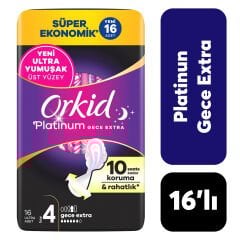Orkid Ped Platinum 4'lü Gece Extra 14'lü