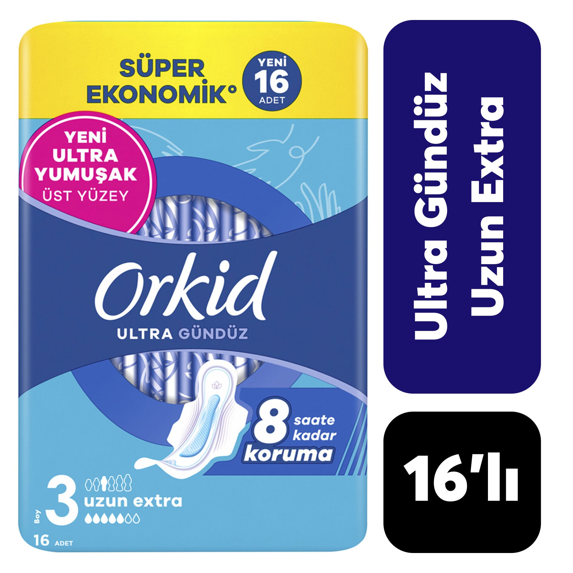 Orkid Ped Ultra 4’lü Uzun Ekstra 16’lı