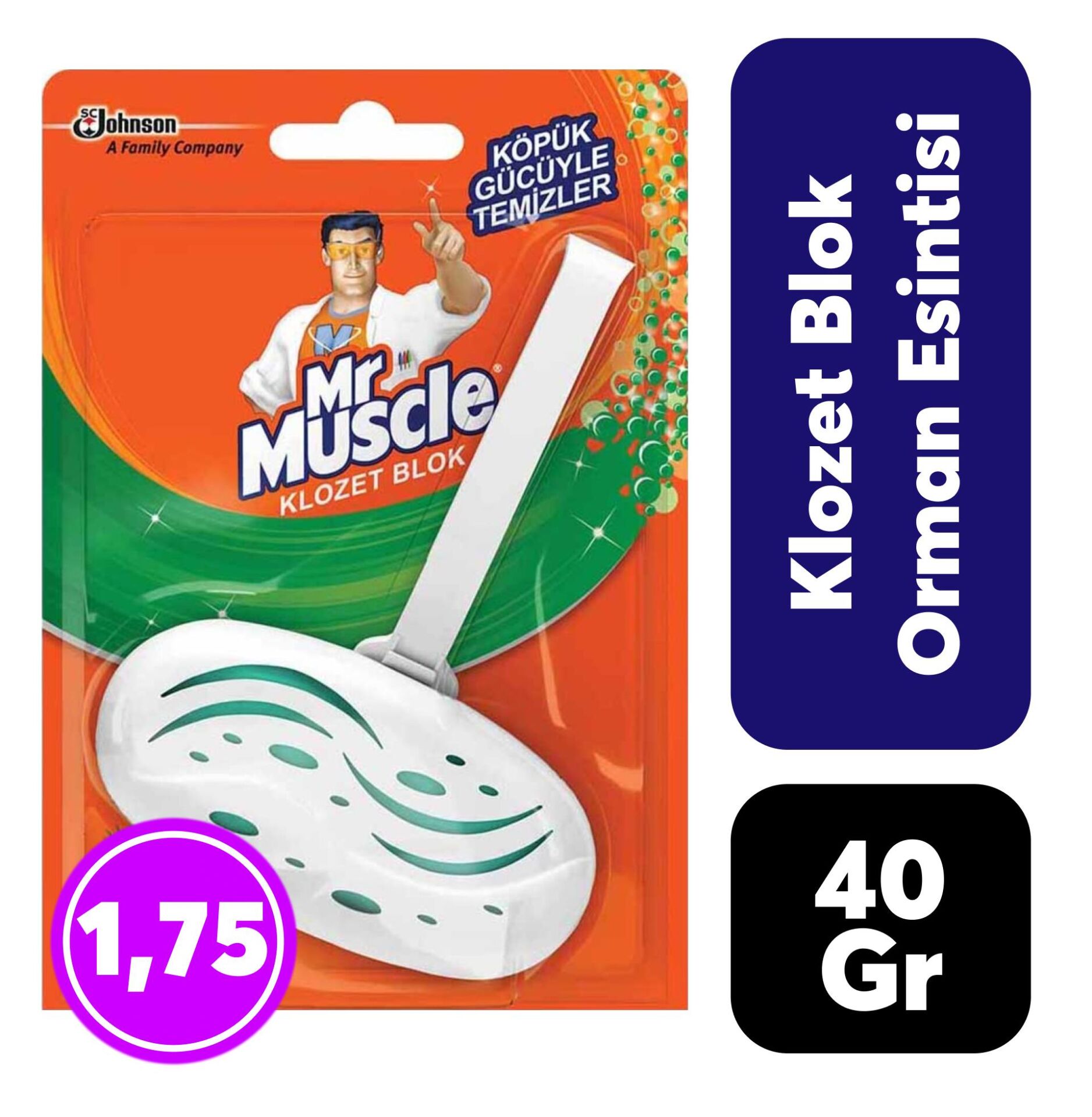..Mr.Muscle Klozet Blok 40 gr Orman Esintisi