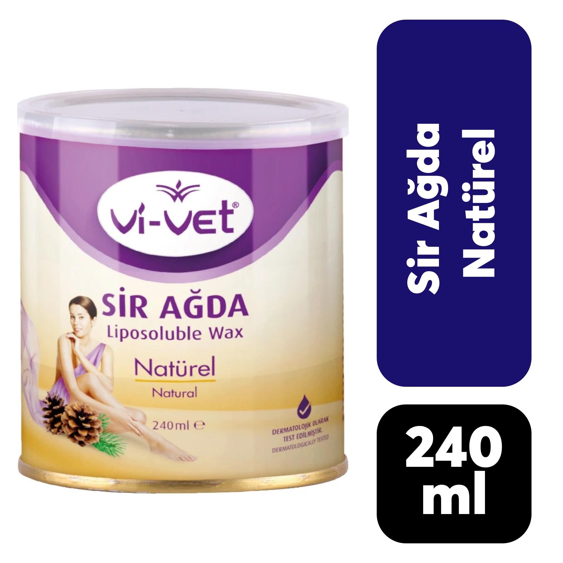 Vi-vet Teneke Sir Ağda 240 ml Naturel