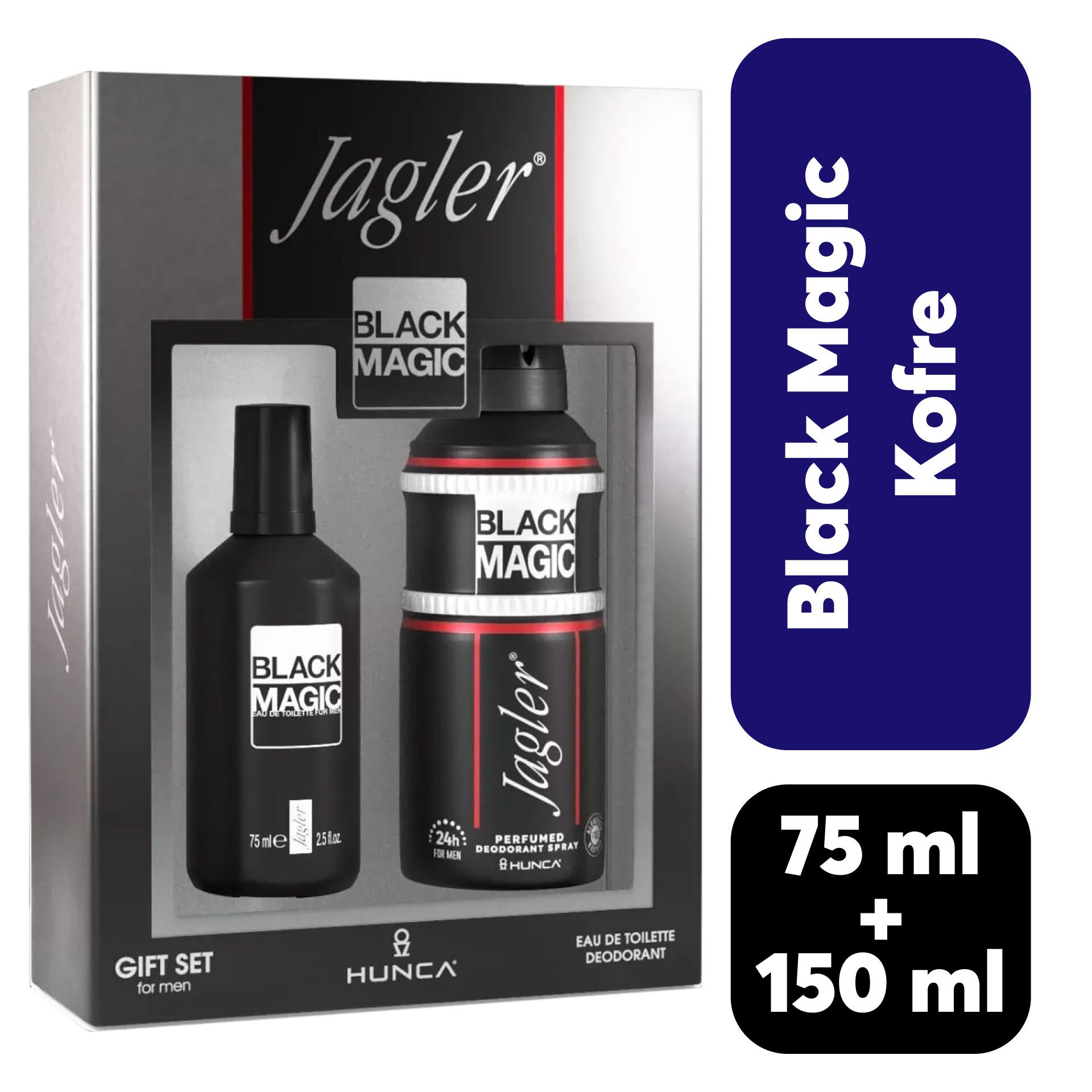 Kofre Erkek Jagler Parfüm 75 ml + 150 ml Deodorant