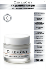 .Ceremony Anti-Aging Yaşlanma Karşıtı,Kırışıklık Giderici Yüz Bakım Kremi 50 ml