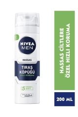 Tıraş Köpüğü Nivea 200 ml Hassas
