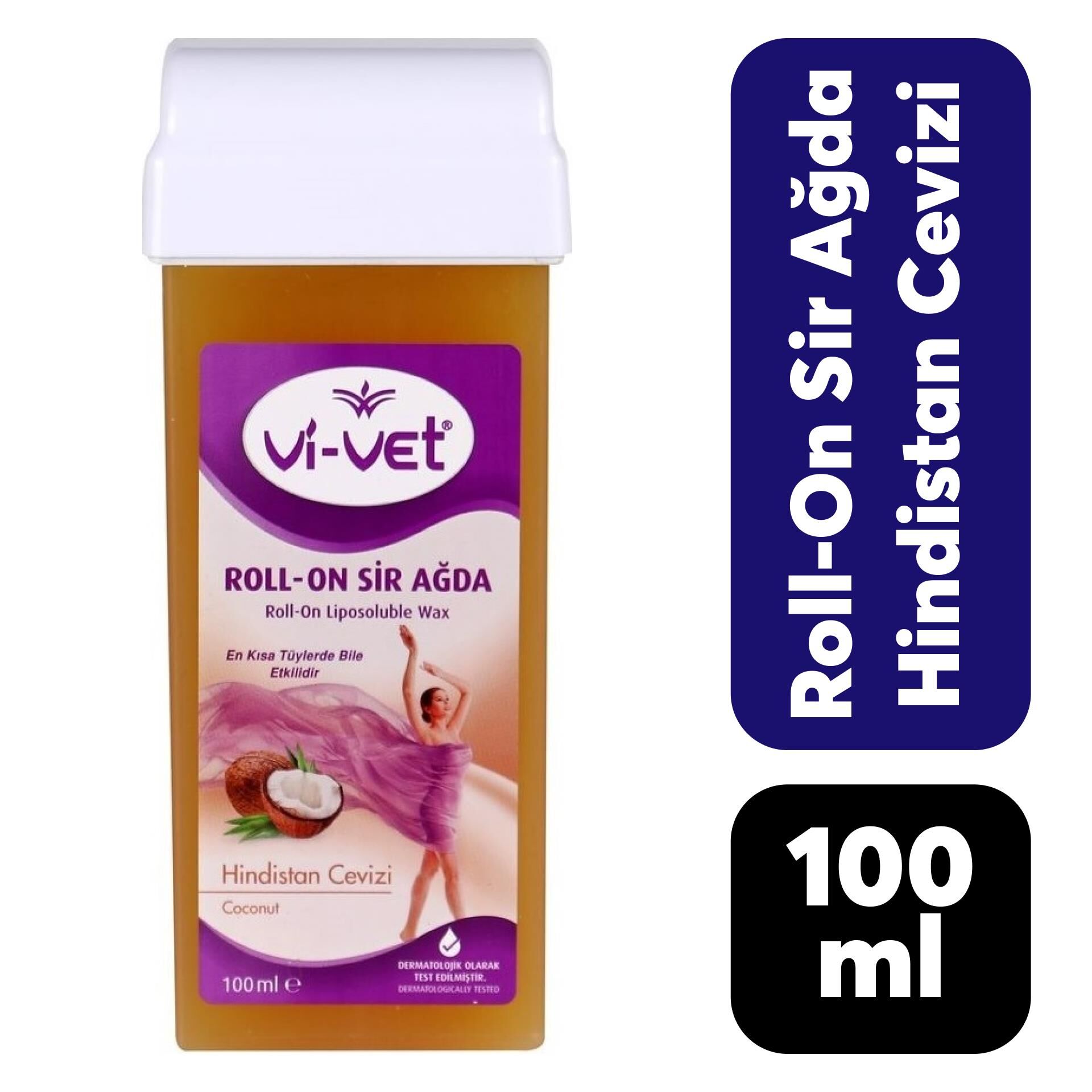 Vi-Vet Roll-On Sir Ağda 100 ml Hindistan Cevizi