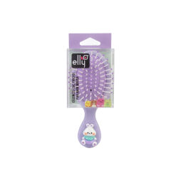 Elly (0120) Figürlü Mini Saç Fırçası Mor
