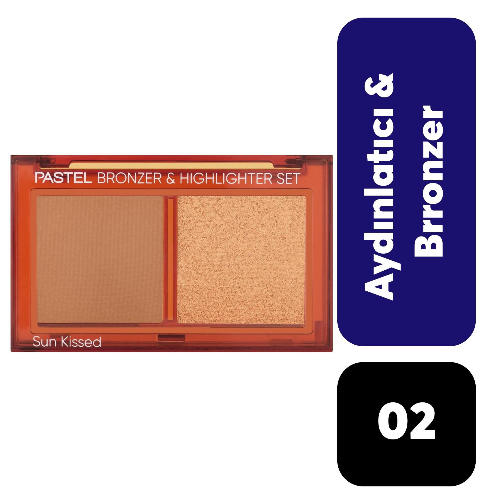 Pastel Bronzer & Highlighter Set Sun Kissed 02