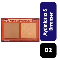 Pastel Bronzer & Highlighter Set Sun Kissed 02