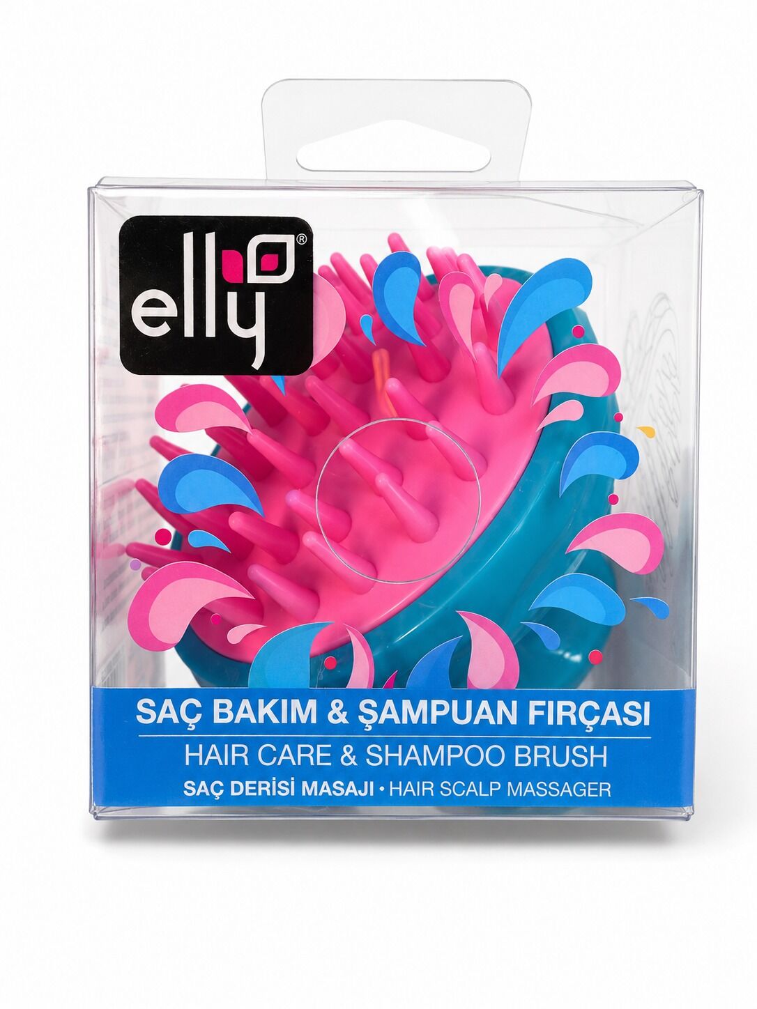 Elly (0144) Şampuan Fırçası Pembe + Yeşil