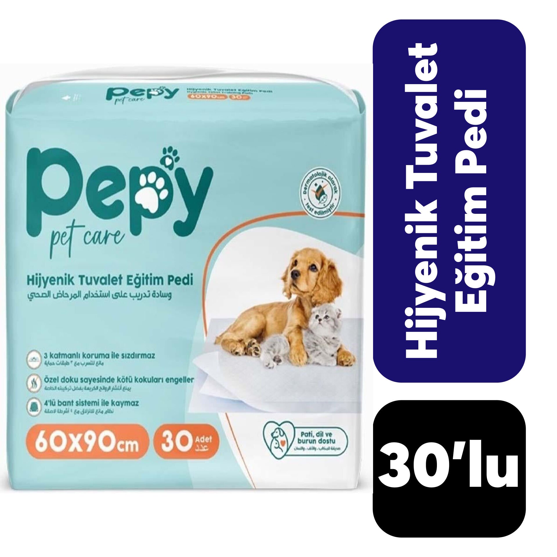 Pet Pepy Tuvalet Eğitim Pedi 30'lu