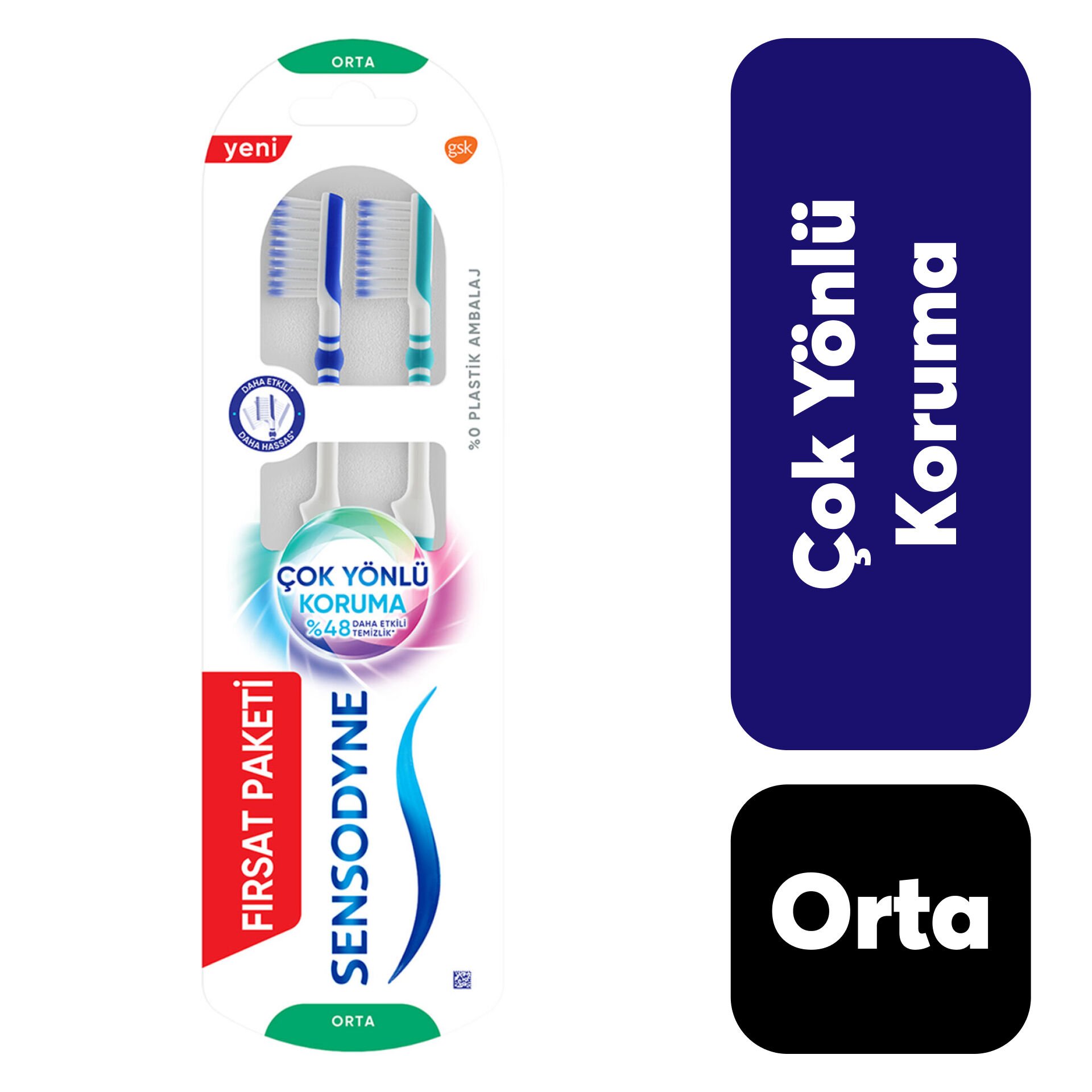 Diş Fırçası Sensodyne 1+1 Çok Yönlü Koruma