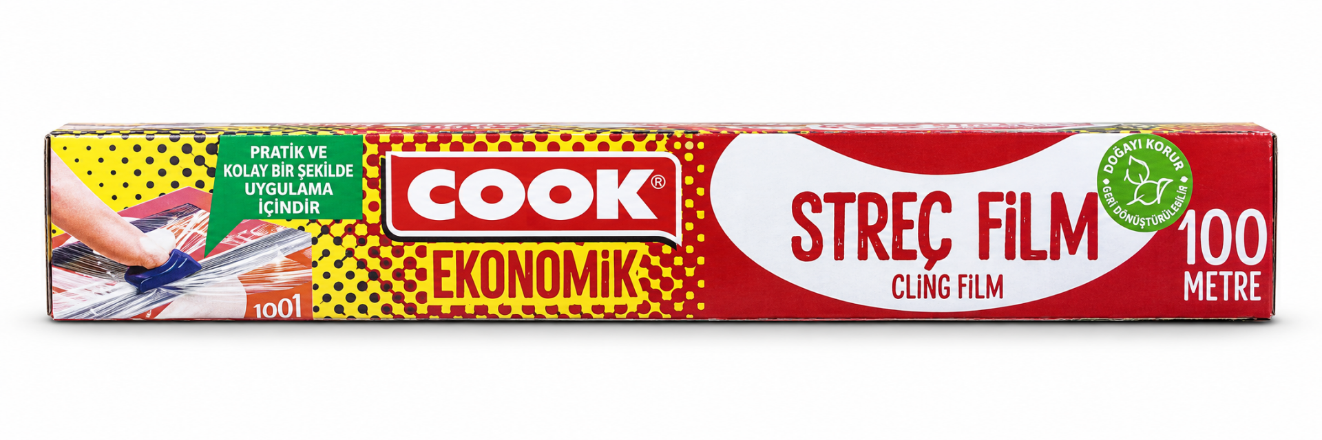 Cook Eko Streç Flim Sarı 30 Cm