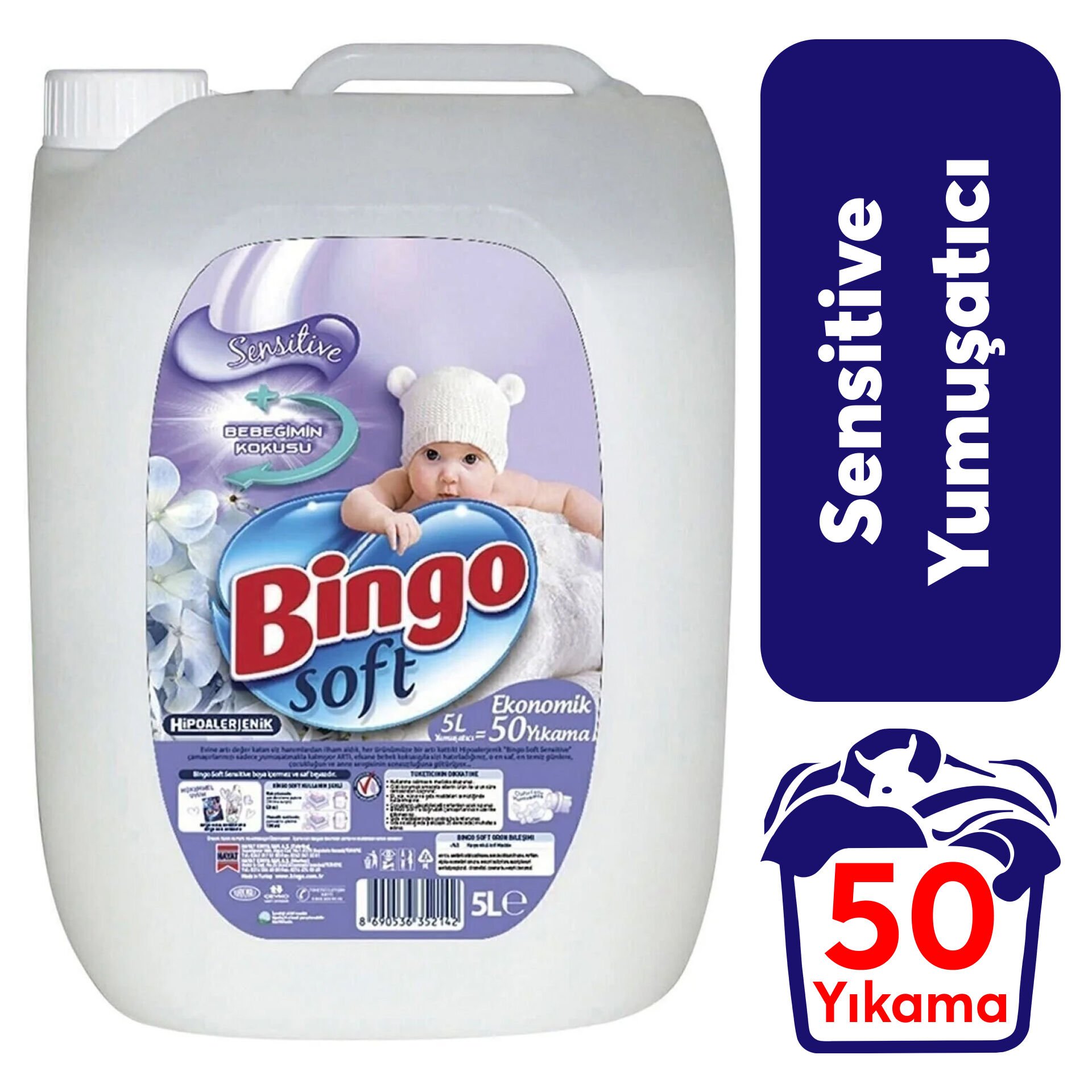Yumuşatıcı Bingo 5 L Sensitive