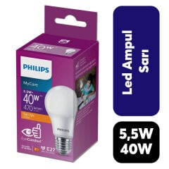 Ampul Philips Mycare 40w Sarı Işık E27