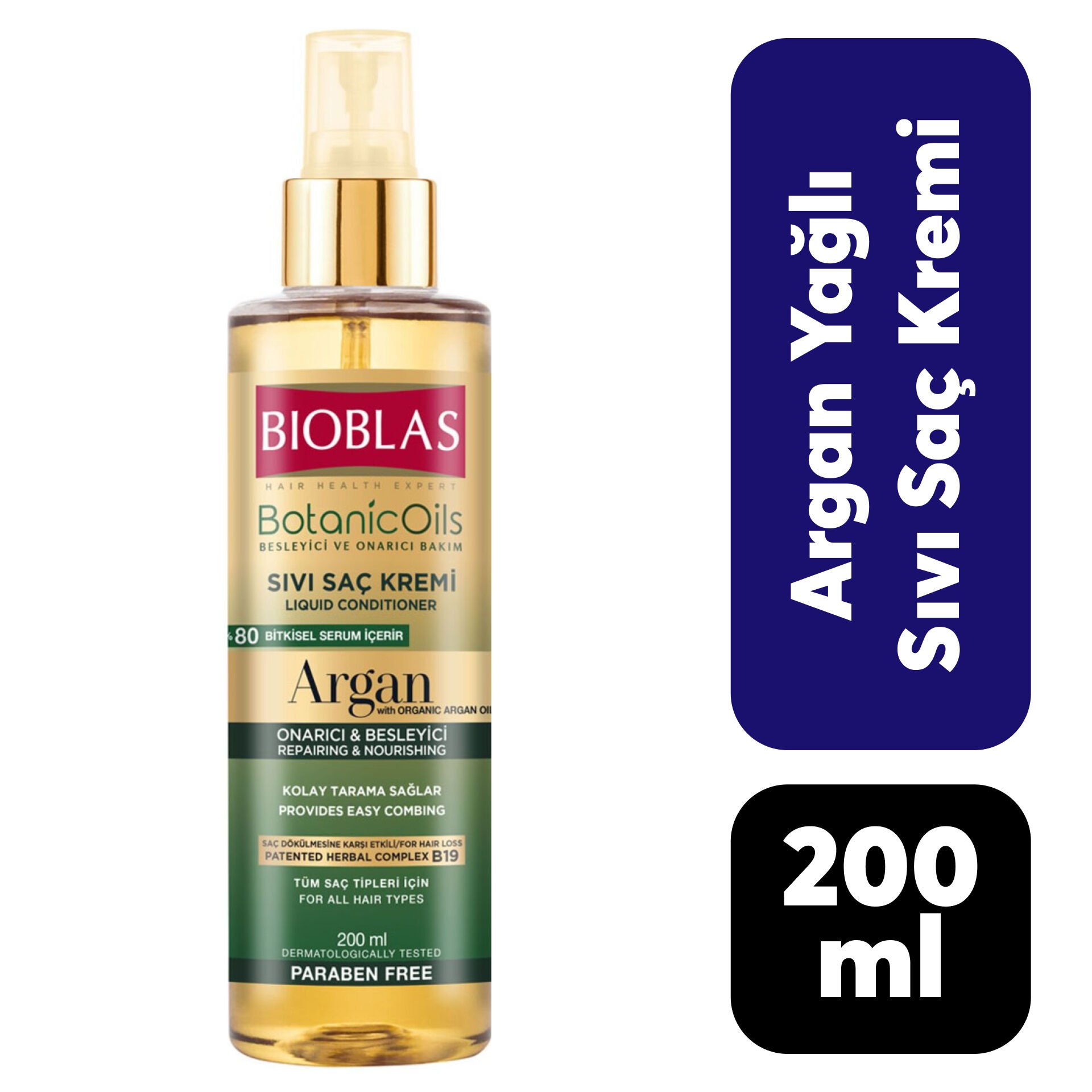 Saç Kremi Sıvı Bioblas 200 ml Argan Yağlı