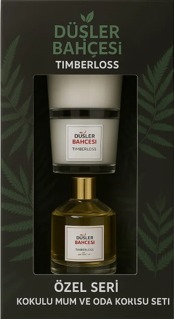 Koku Oda Kokusu Düşler Bahçesi 100 ml Timberloss + Mum