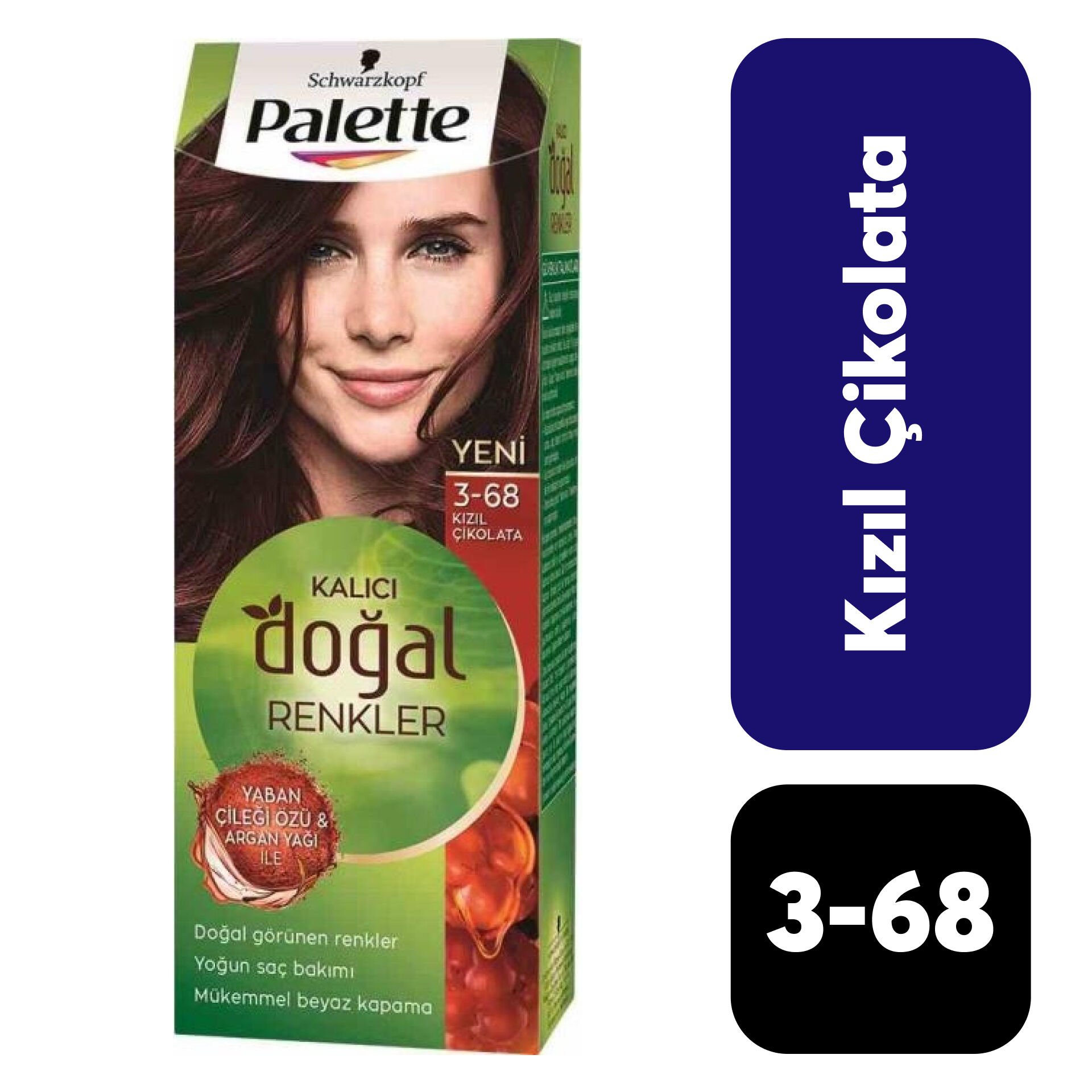 Doğal Palette .3-68 Kızıl Çikolata