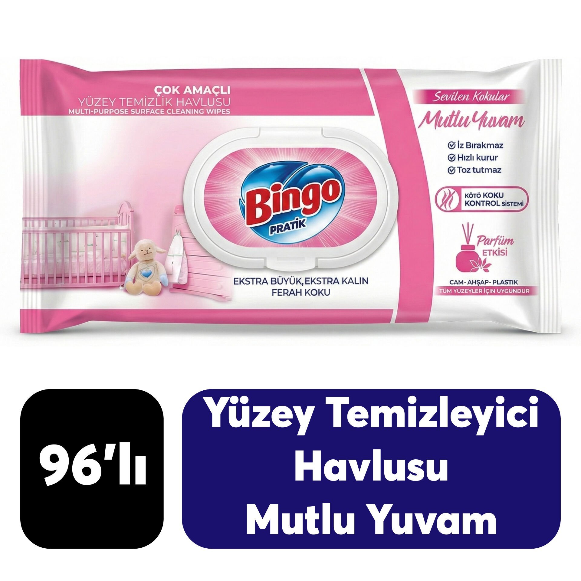 Yüzey Temizlik Havlusu Bingo 96'lı Mutlu Yuvam