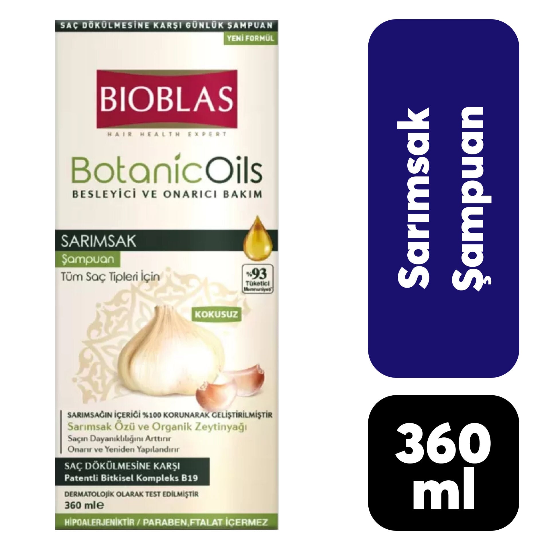 Şampuan Bioblas 360 ml Organic Sarımsak***