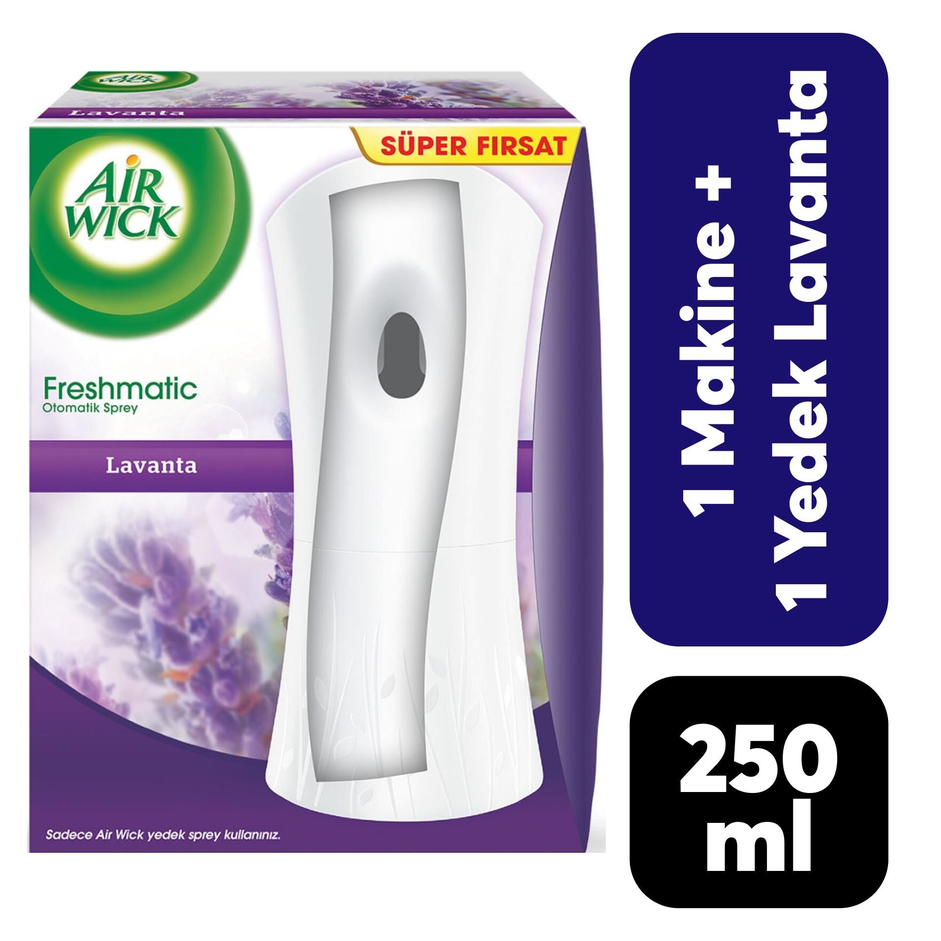 Air Wick 1 Makine + 1 Yedek 250 ml Lavanta