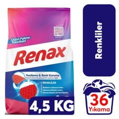 Toz Deterjan Renax .4,5 kg Renkliler