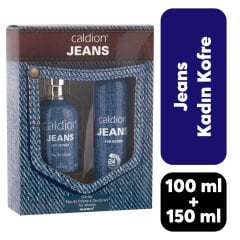 Kofre Kadın Caldion Parfüm 100 ml + Deodorant 150 ml Jeans