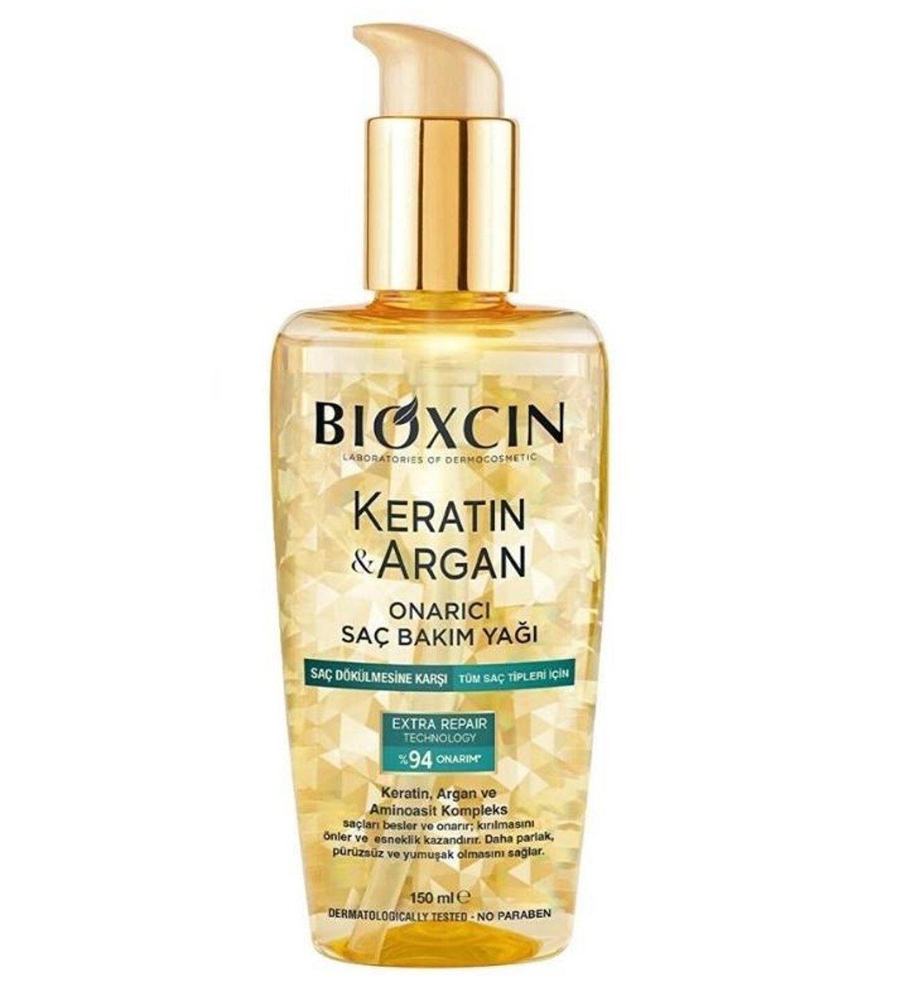Bioxcin Saç Bakım Yağı 150 ml Keratin & Argan