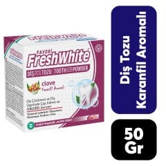Fresh White Diş Tozu 50 gr Karanfil Aromalı
