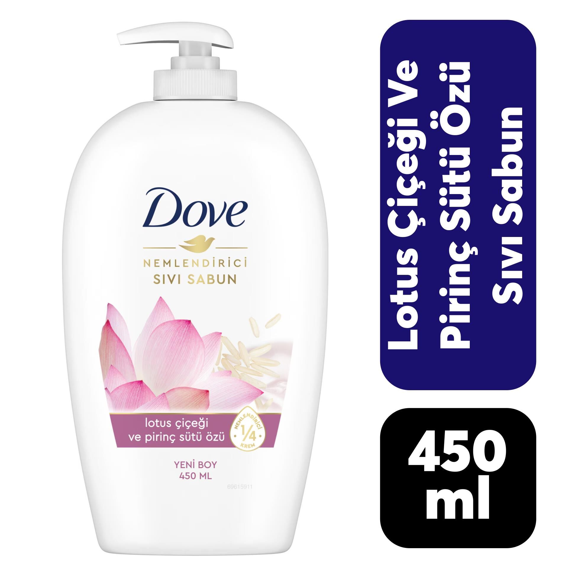 Sabun Sıvı Dove 450 ml Lotus Çiçeği Pirinç Özlü