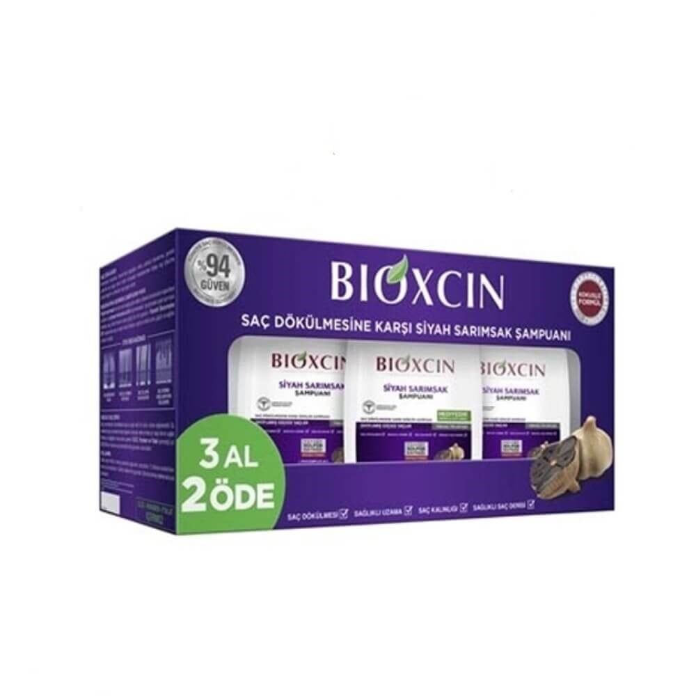 Bioxcin Şampuan 300 ml Siyah Sarımsak 3'lü