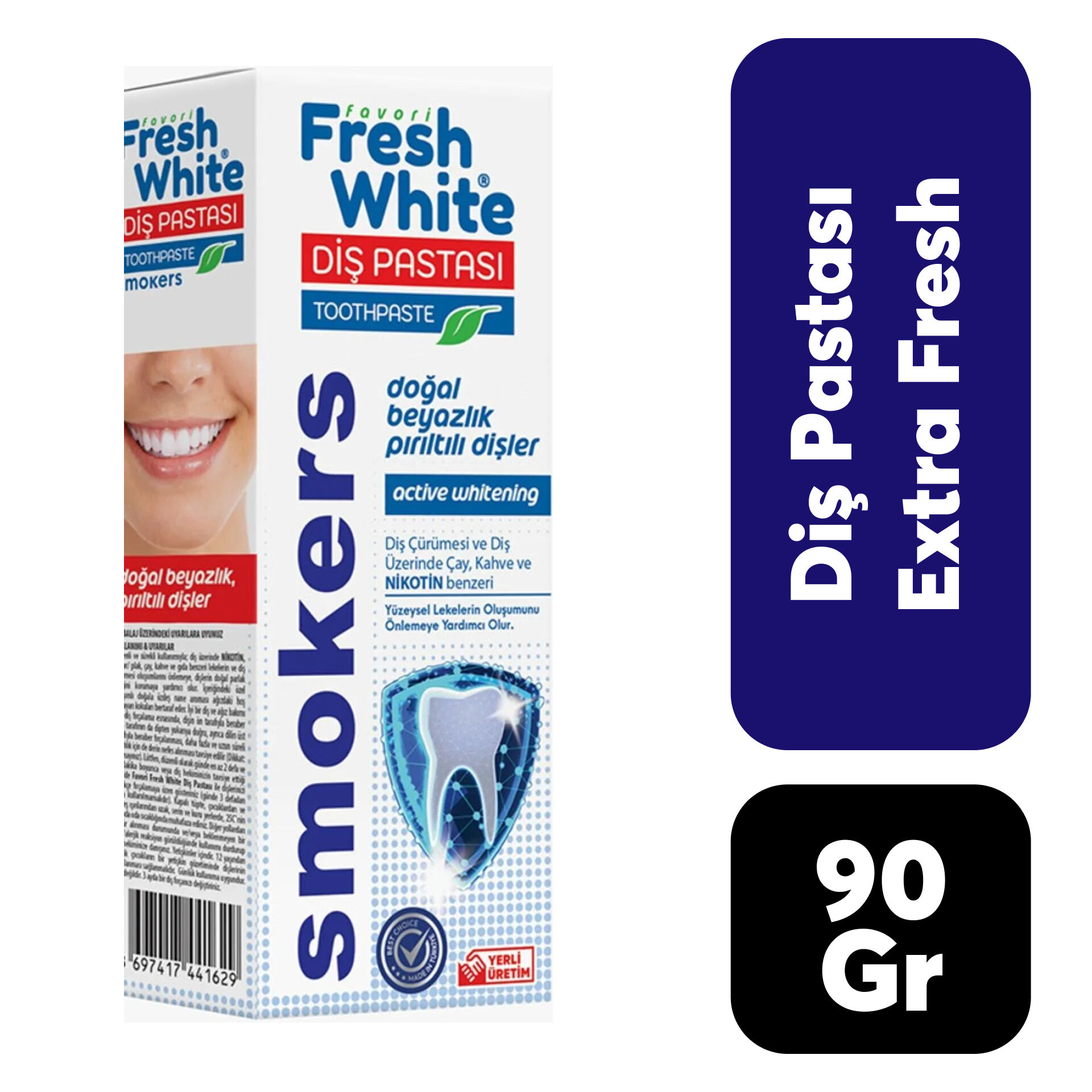 Fresh White Diş Tozu 90 gr Extra Fresh