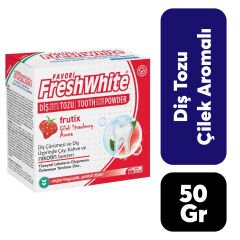 .Fresh White Diş Tozu 50 gr Çilek Aromalı