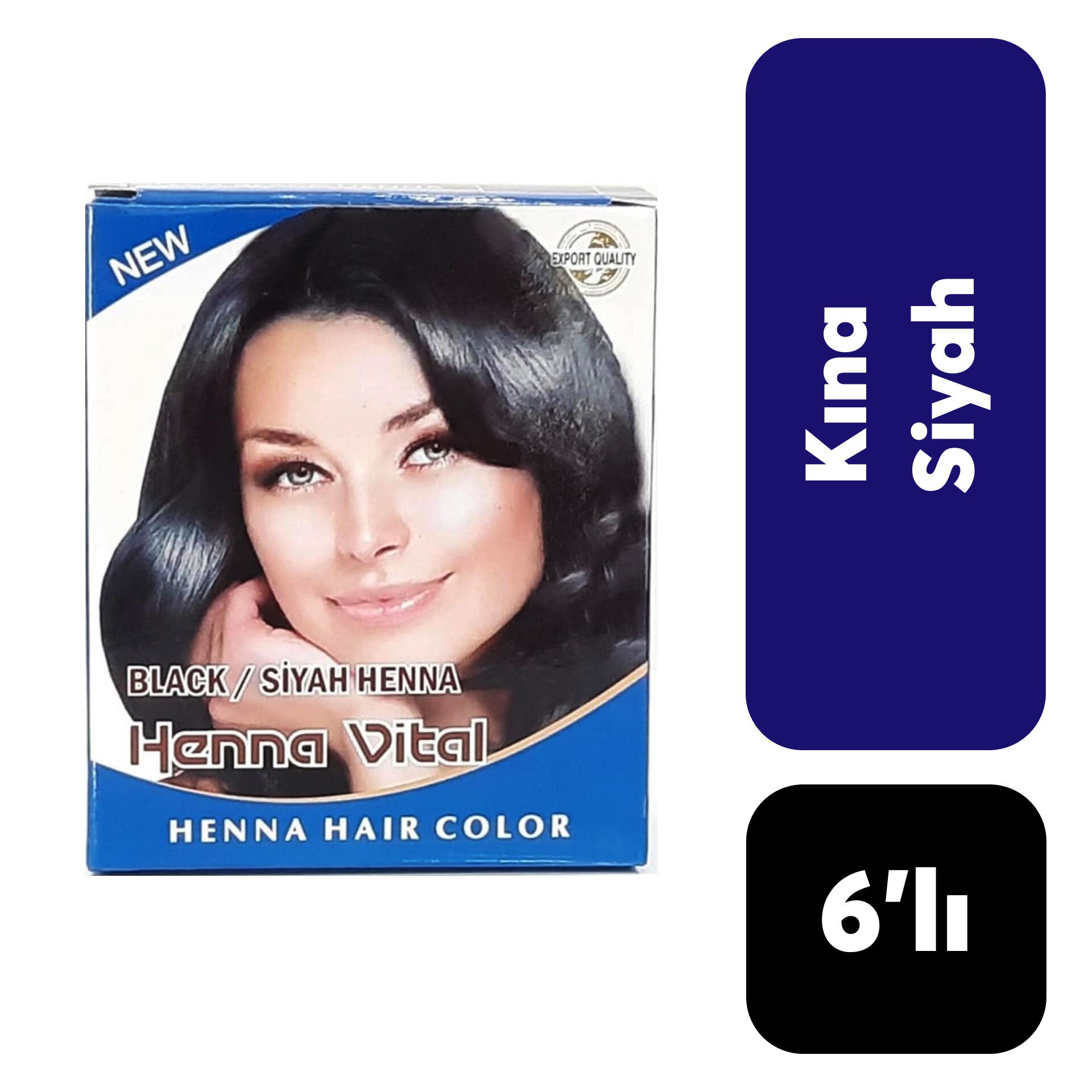 ..Henna Vital Hint Kınası 6'lı Siyah