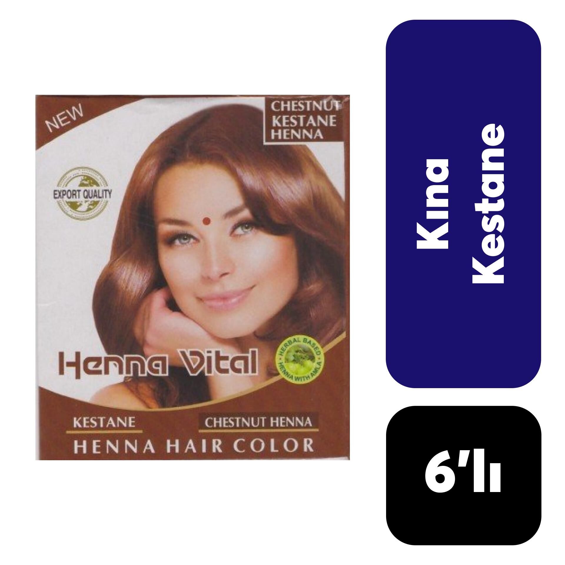 ..Henna Vital Hint Kınası 6'lı Kestane
