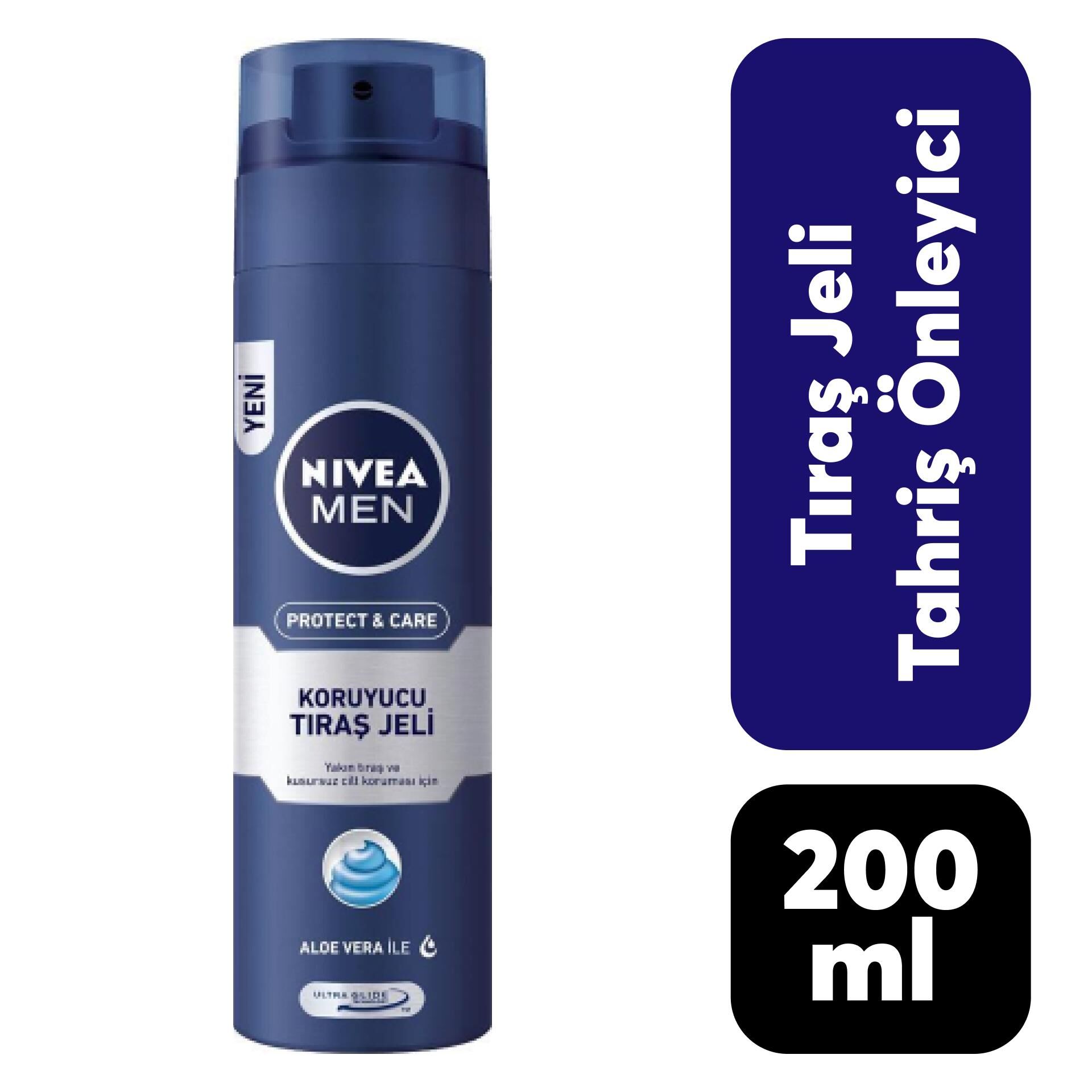Tıraş Jeli Nivea 200 ml Tahriş Önleyici