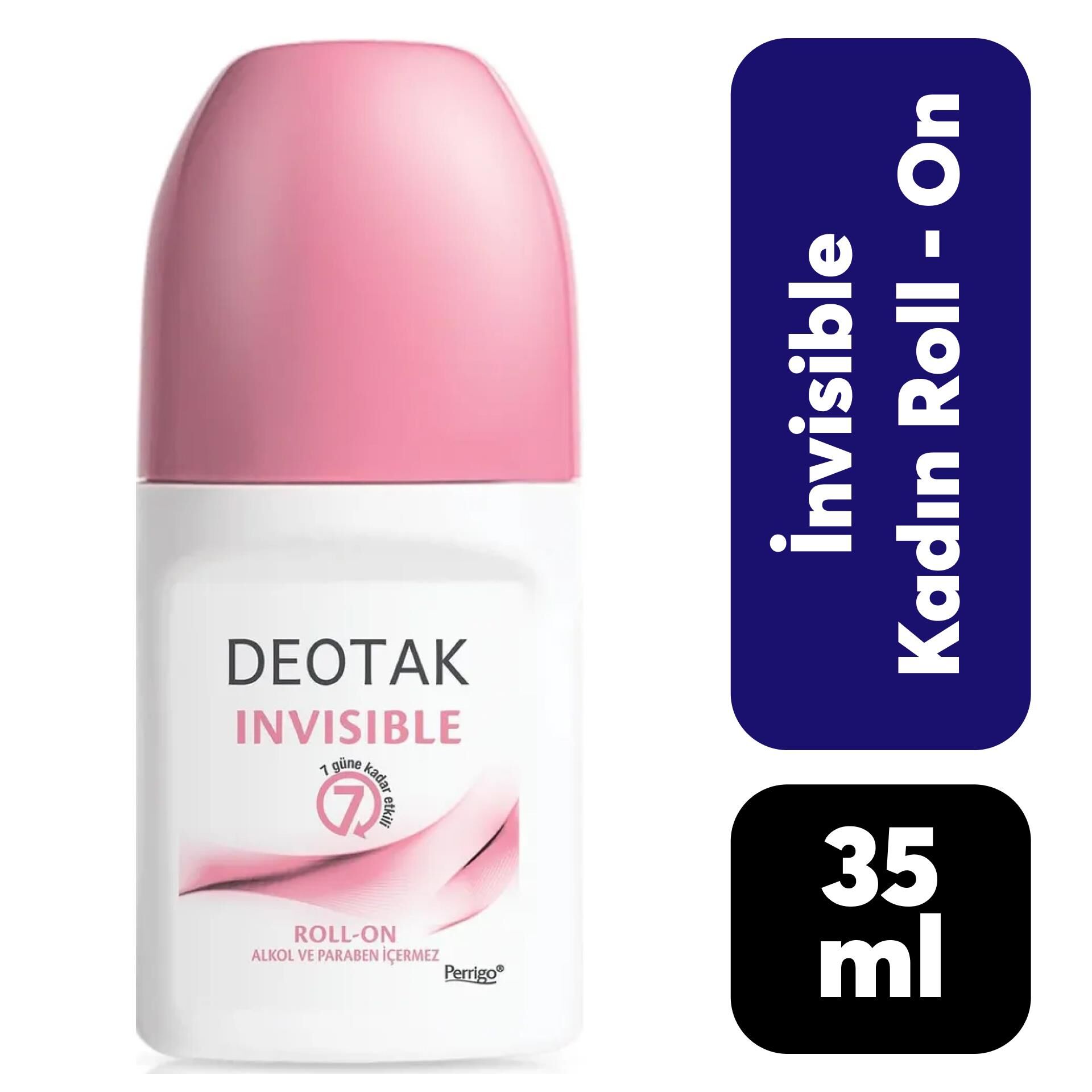 Roll-On Kadın Deotak 35 ml Invisible