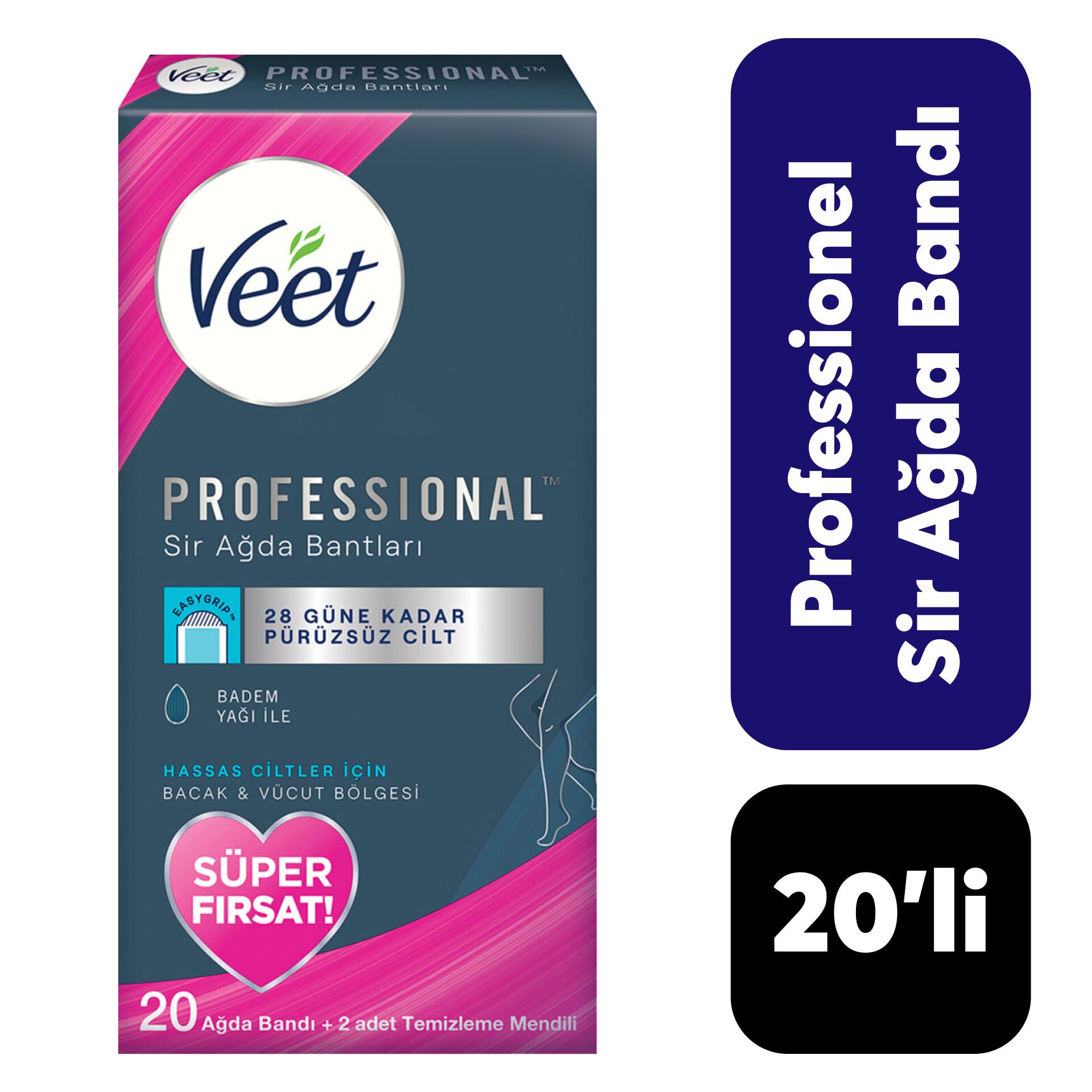 Veet Sir Ağda Bandı 20’li Hassas Profesyonel